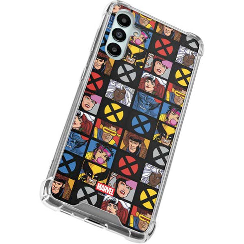 Marvel X-Men Pattern Galaxy A15 5G Clear Case